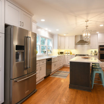 White & Grey Richmond, VA Kitchen