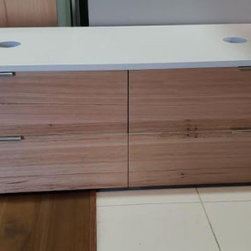 Blackbutt wall hung vanity - Bathroom Vanities