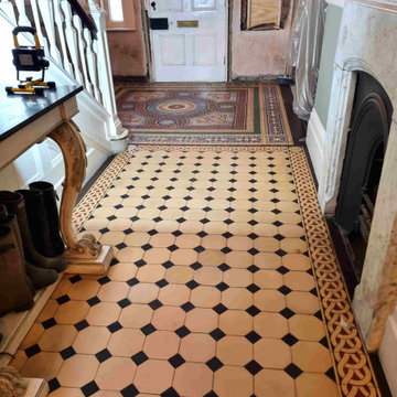 Historically Important Victorian Hallway Floor Restored in Handbridge Chester