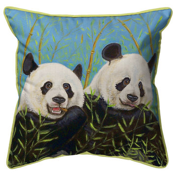 Pandas Large Indoor/Outdoor Pillow 18x18