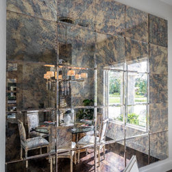 Antique Mirror Feature Wall - Wall Mirrors