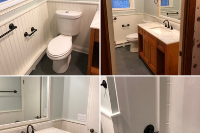 Trendy home design photo in Boston