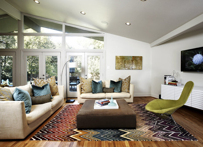 Midcentury Living Room by Beth Dotolo, ASID, RID, NCIDQ