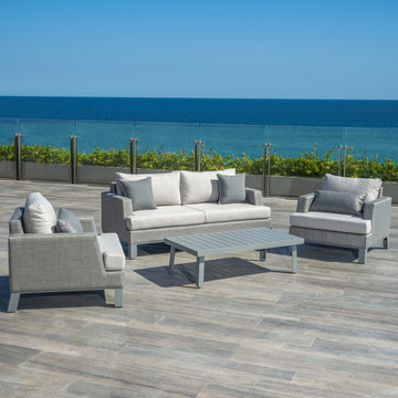 Portofino™ Sling 4pc Loveseat Group - Space Grey