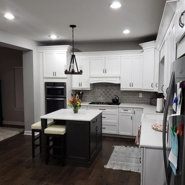New Kitchen, Flooring, & Lighting Remodel - AMAZING Transformation!!