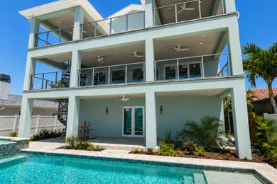 Beach style exterior home photo in Tampa