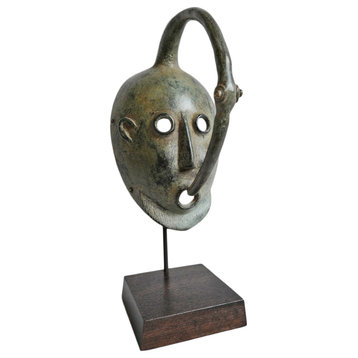 Consigned Kulango Bronze Horn Bill Mask