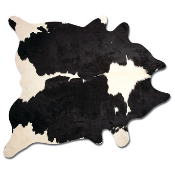 KOBE COWHIDE RUG Aprox  5' x 7' BLACK & WHITE