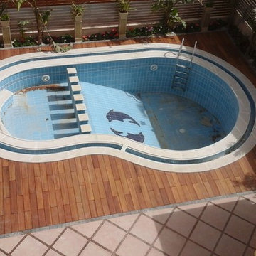 Outdoor Teak wood flooring