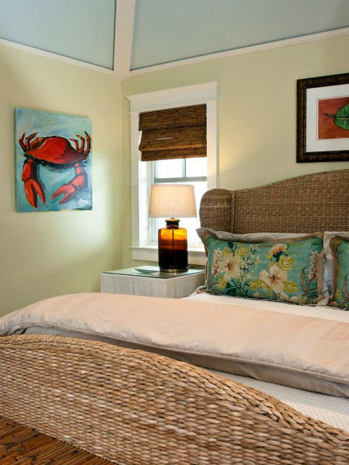 Best 70 Beach Style Bedroom with Yellow Walls Ideas Houzz