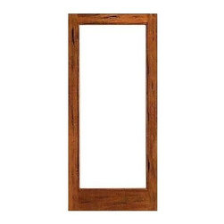 Rustic-1-lite Patio Solid Wood IG Glass Single Door - Patio Doors