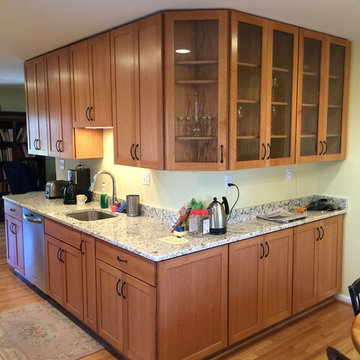 Sunny and Bright Oak Kitchen