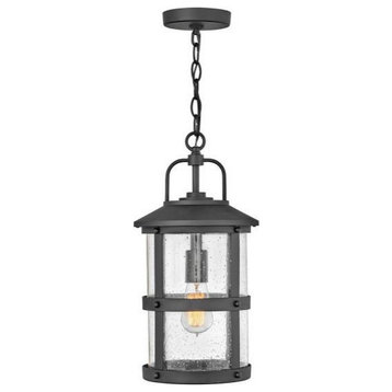Hinkley 2682BK Lakehouse - One Light Outdoor Medium Hanging Lantern