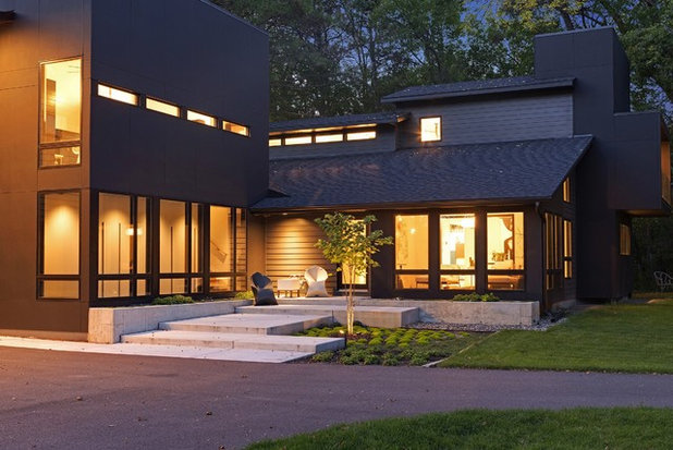 Модернизм Фасад дома by Dwelling Designs