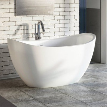 Aquatica Purescape 171 Mini Freestanding Cast Stone Bathtub - Fine Matte