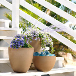 New 2016 Italian Moka, Graphite, White Terracotta, and Red Clay Pottery - Outdoor Pots And Planters