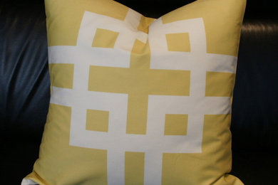 Decorative Pillow - Buy ONE get the 2nd one 50% OFF - Greek Key - Pattern on bot