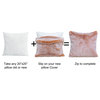 Faux Fur Pillow Shell Set, Burnt Orange, 2 Piece, 20"x20"