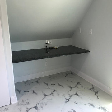 Built-in Granite Desk in Bedroom