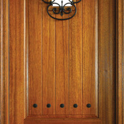 Knotty Alder / Rustic Mediterranean Entry Doors #Briarcliff - Front Doors