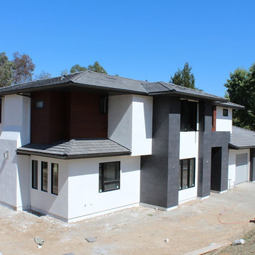 Temecula Ca. Soffit, Fascia, Gutters, Downspouts, Beam Cap, After Stucco