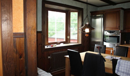 Före och efter: Se det murrigt bruna köket i Varberg förvandlas