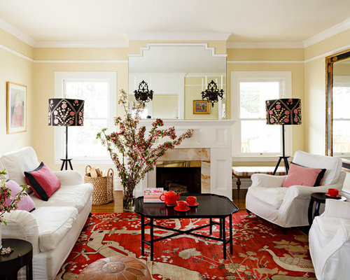 White Sofa Living Room | Houzz