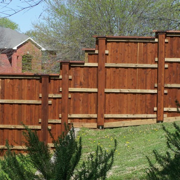 Board on Board Cedar Backyard Fence