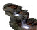 60" Long 3-Tier Rainforest Rock River Hand-Painted Fountain with LED Lights