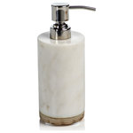 Zodax - Verdi Marble and Balsa Wood Soap Dispenser - Give your bathroom a modern update with this sleek marble with balsa wood base soap dispenser. Marble's hefty weight prevents toppling as you press and dispense.   *A silken polished finish shows off the stone's natural beauty *Balsa wood base *Silver tone pump for dispensing liquid soap *�Round pads at the bottom to protect your furniture and surfaces from scratches *Wipe with damp cloth