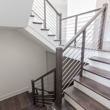 Project #50 | Geometric Staircase with Contrasting Tones