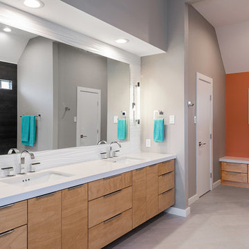Sleek Modern Master Bath