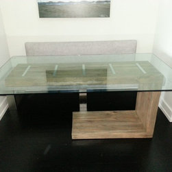 Glass Top Dining and Side Table - Dining Tables