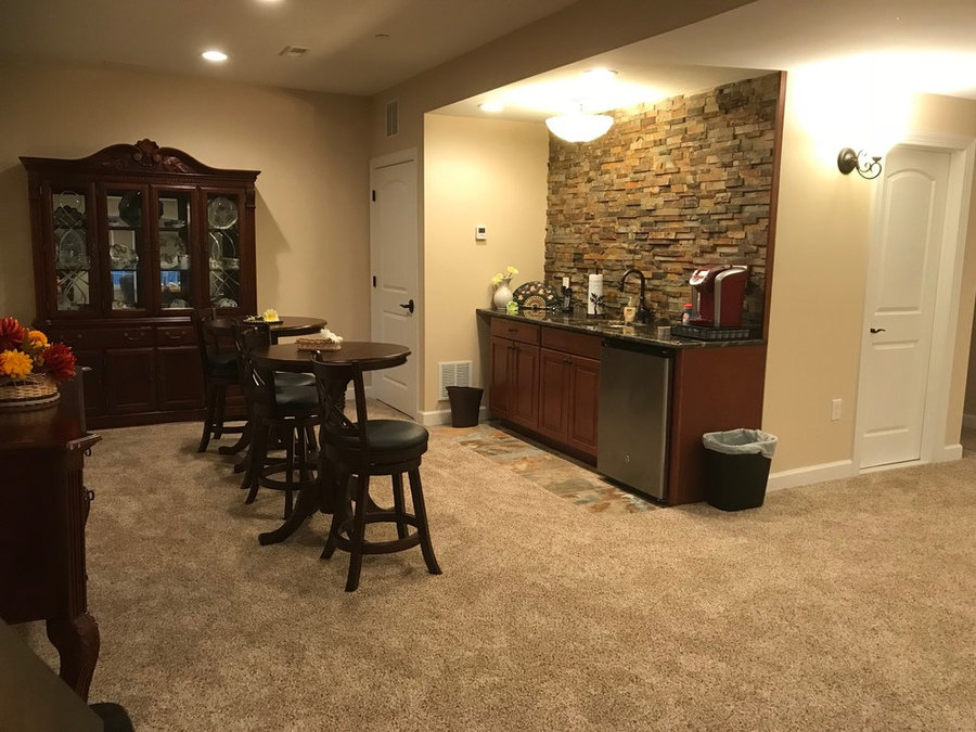 Finished Basement With Wet Bar Home Theater Miracle