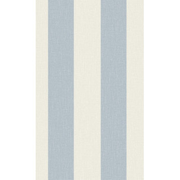 Simple Stripes Wallpaper, Blue, Sample