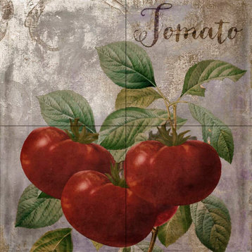 Tile Mural Kitchen Backsplash Medley Tomato by Color Bakery