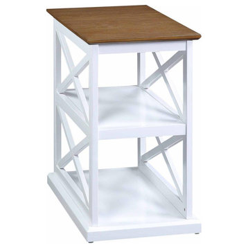 Coventry Chairside End Table With Shelves Multi