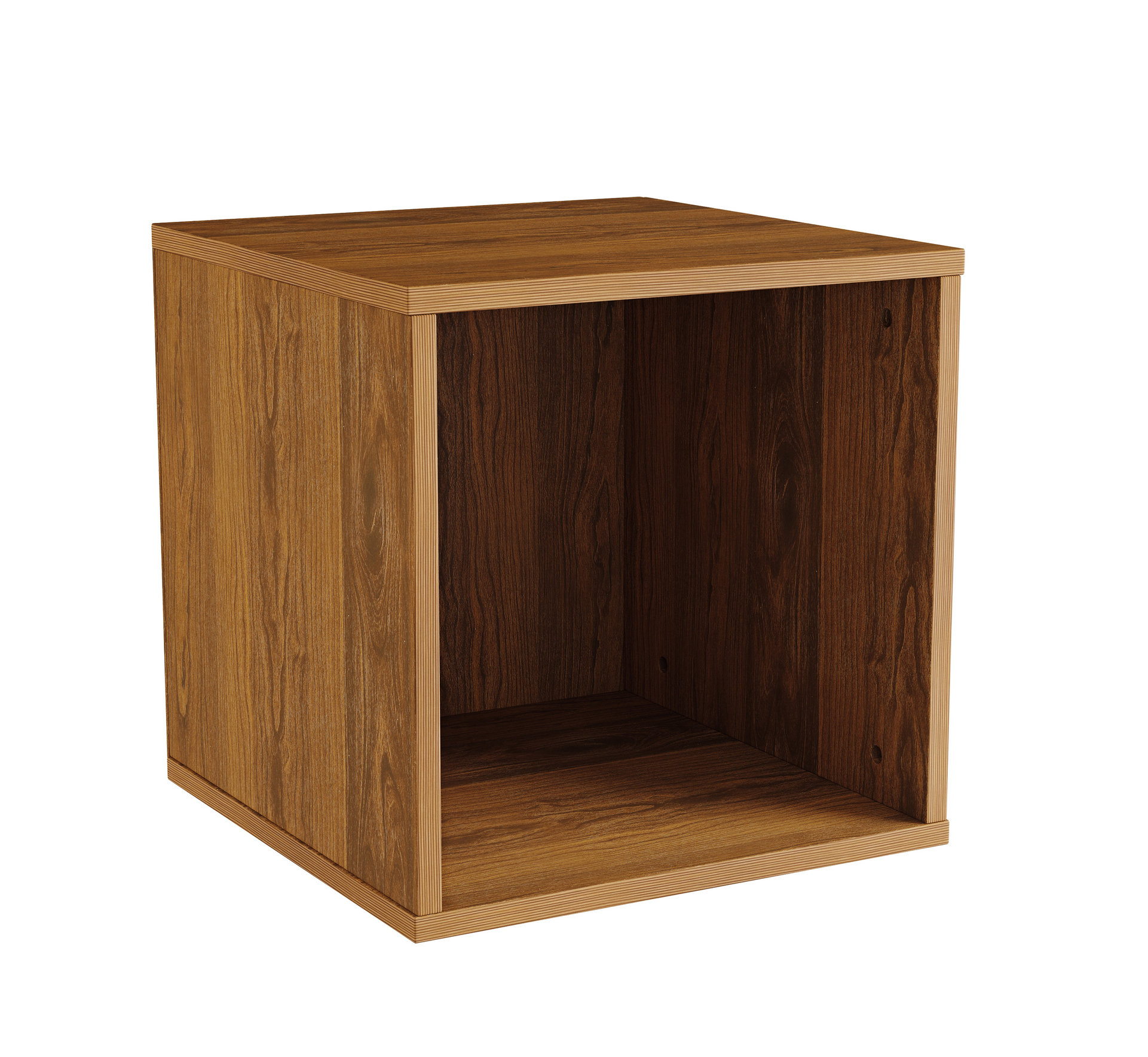 Stackable Cube End Table Contemporary Minimalist Modular Shadowbox ...