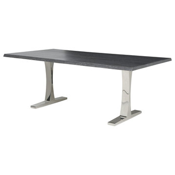 Toulouse Oxidized Grey Wood Dining Table, HGSR321