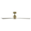 Clean Indoor/Outdoor 3-Blade Smart Ceiling Fan 54" Brass/White, Without Light