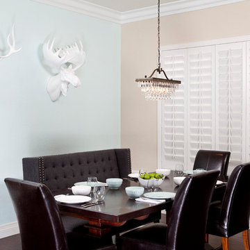 Stunning Dining Room Shutters