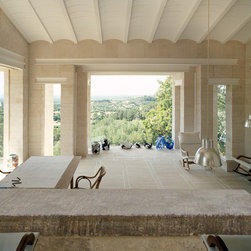 Kitchen Stone Islands (Mediterranean Style) - Kitchen Islands And Kitchen Carts