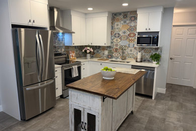 Inspiration for a mediterranean kitchen remodel in Denver