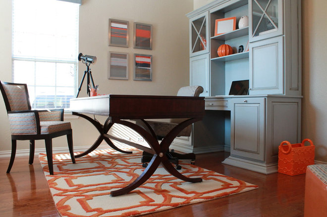 Contemporary Home Office by Traci Connell Interiors