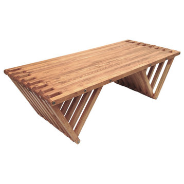 GloDea Wood Coffee Table X90, Light Brown