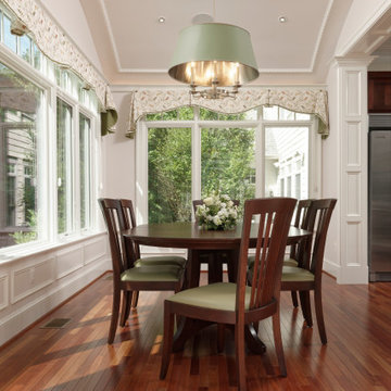 Softening the Sunroom with Custom Window Treatments
