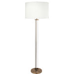 Robert Abbey - Fineas Floor Lamp, Aged Brass/Fondine - Fineas Contemporary Floor Lamp