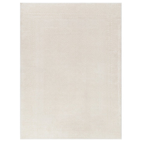 Surya Freud FEU-2321 Machine Woven Area Rug, Ivory, 7'10" x 10'