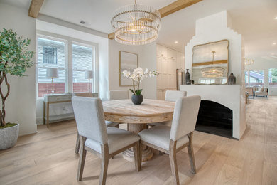 This is an example of a modern dining room in Charleston.