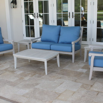 OUTDOOR FURNITURE TEAK AND POLYMER